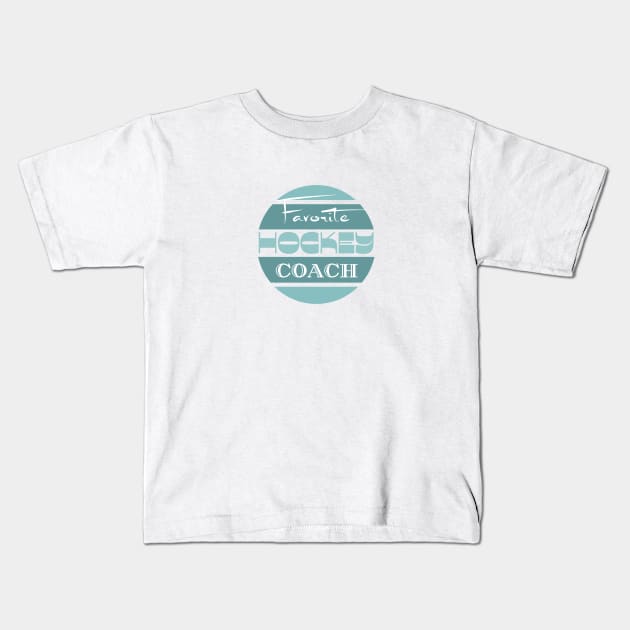 Best hockey coach Kids T-Shirt by Bailamor